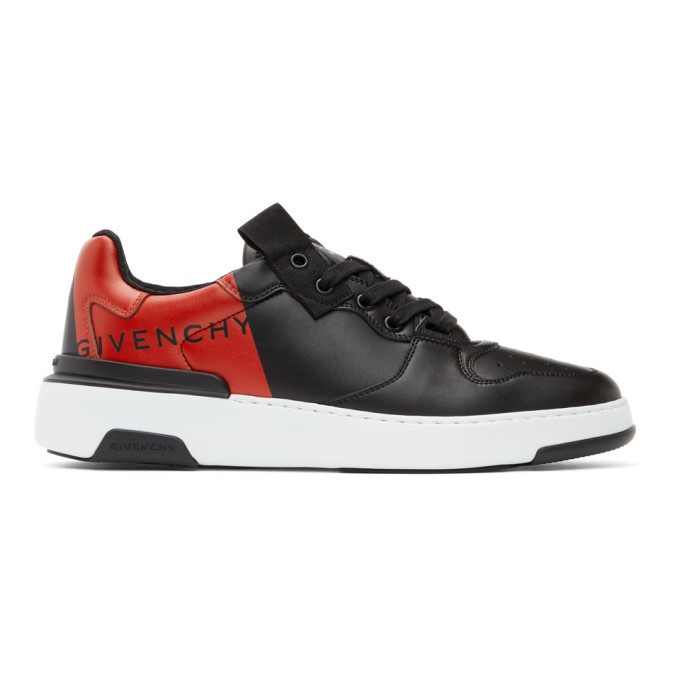 Photo: Givenchy Black and Red Wing Sneakers