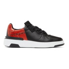 Givenchy Black and Red Wing Sneakers