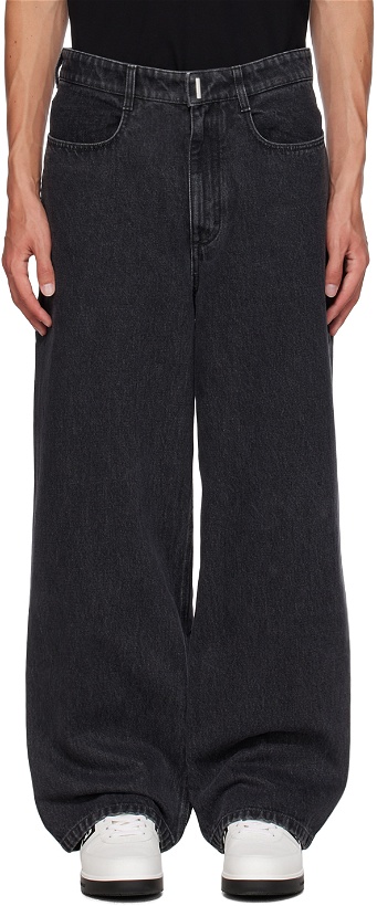Photo: Givenchy Black Wide Jeans
