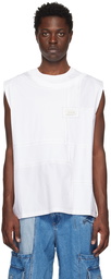 Feng Chen Wang White Paneled T-Shirt