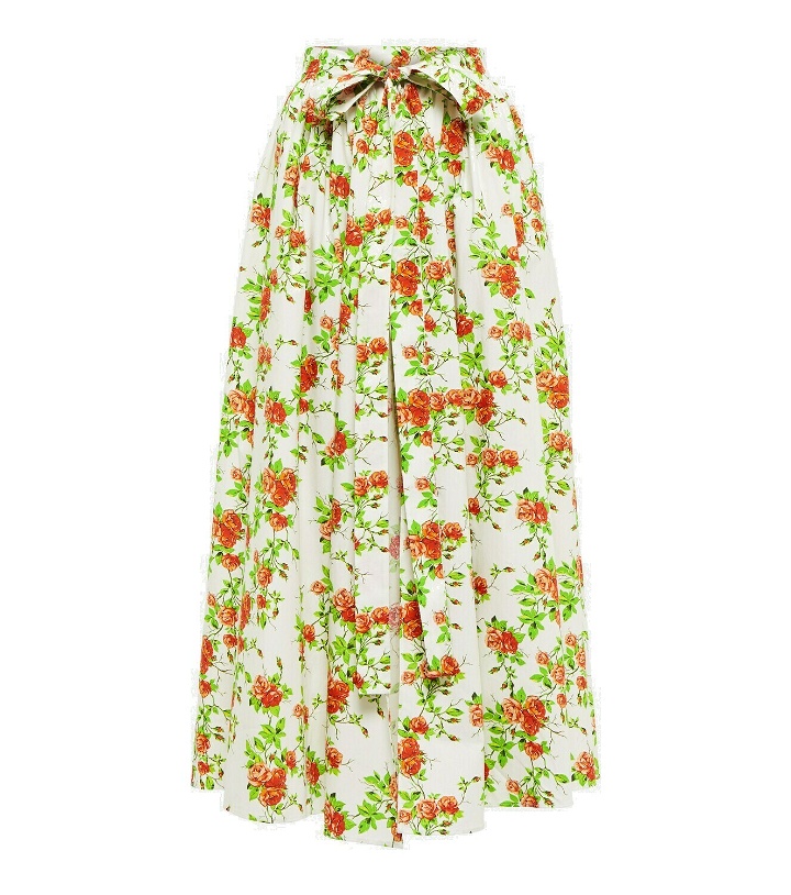 Photo: Emilia Wickstead Evelyn floral cotton midi skirt