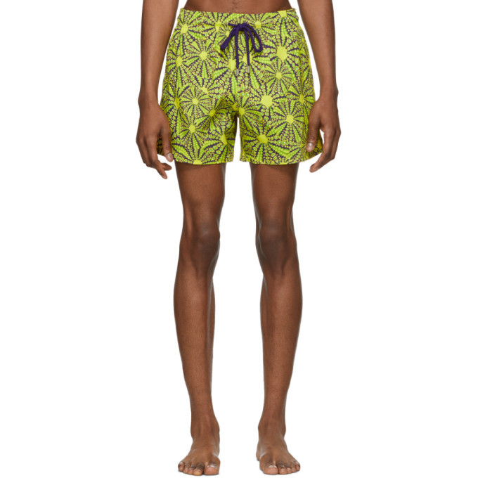 Photo: Vilebrequin Yellow Oursinade Moorise Swim Shorts