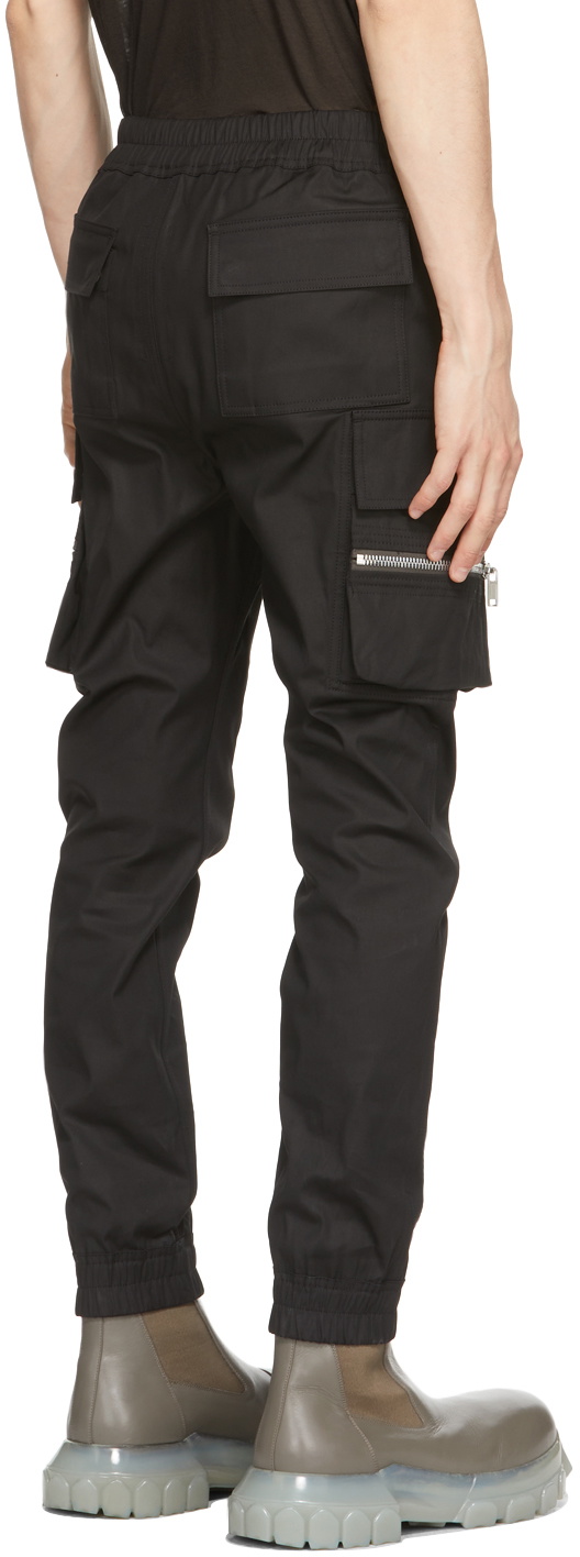 Rick Owens Black Mastodon Cargo Pants Rick Owens