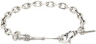 Emanuele Bicocchi Silver Crest Safety Pin Bracelet