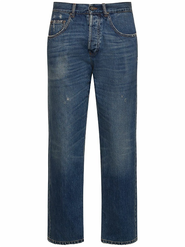 Photo: LARDINI - Five Pocket Cotton Denim Jeans