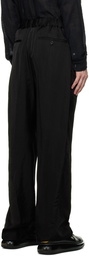 Alexander McQueen Black Zip Trousers