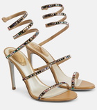 Rene Caovilla Cleo embellished satin sandals