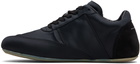 MM6 Maison Margiela Black Satin Factory Sneakers