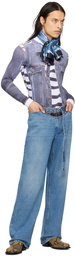 Y/Project Blue Y-Belt Arc Jeans