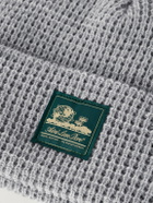 Aimé Leon Dore - Logo-Appliquéd Waffle-Knit Beanie - Gray