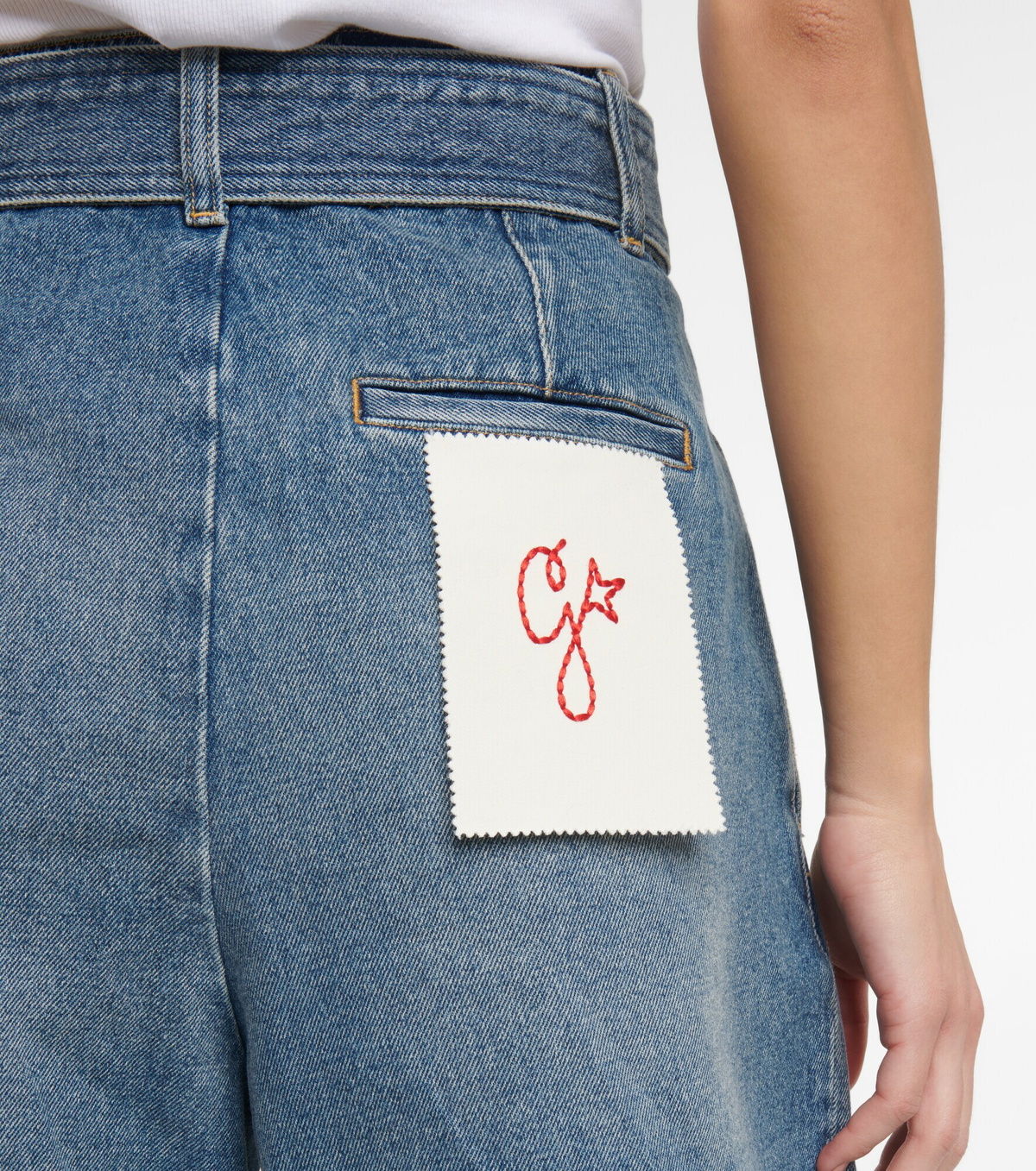 Golden Goose - High-rise denim shorts