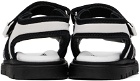 Moschino Baby White & Black Logo Sandals