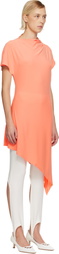 Sandy Liang Orange Sonar Midi Dress
