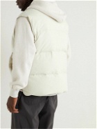 nanamica - Quilted Cotton-Blend Down Gilet - White