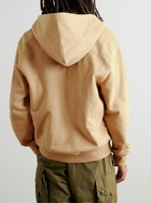 Carhartt WIP - Eldon Logo-Appliquéd Cotton-Blend Jersey Zip-Up Hoodie - Brown
