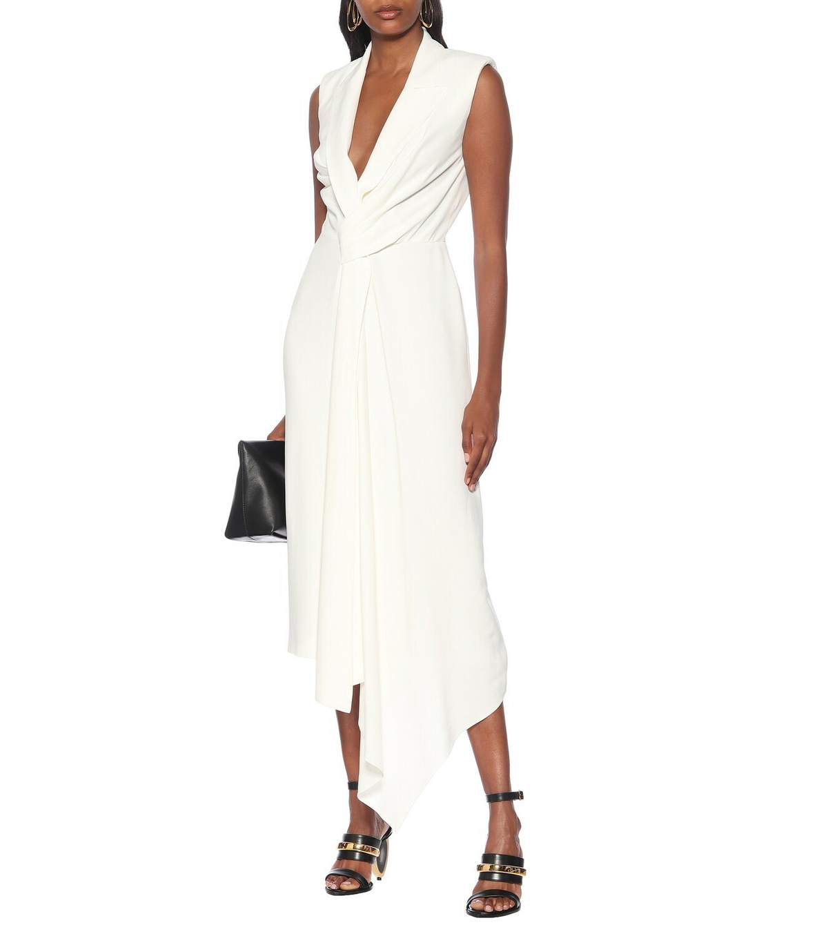 Alexander McQueen Crpe midi dress Alexander McQueen