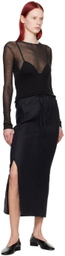 Gabriela Coll Garments Black No.263 Maxi Skirt