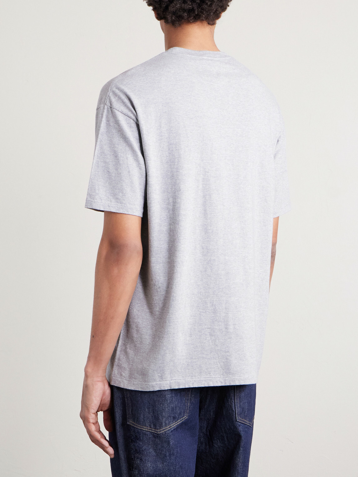 Auralee - Cotton-Jersey T-Shirt - Gray Auralee