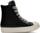 Rick Owens Black Leather Sneakers