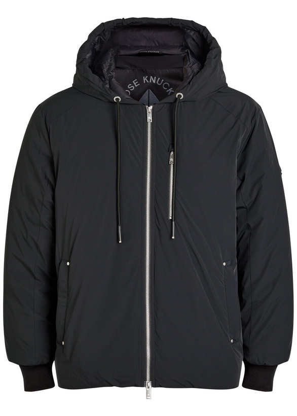 Photo: Moose Knuckles Northdale Hooded Shell Jacket Black