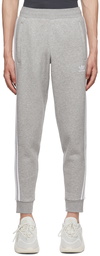 adidas Originals Gray Adicolor Classics 3-Stripes Lounge Pants