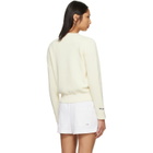 Sporty & Rich Off-White Heritage Yankees Serif Knitted Sweater