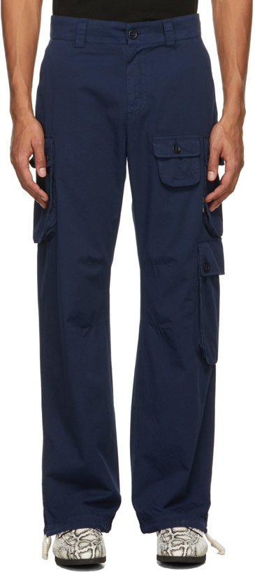 Photo: Palm Angels Blue Cargo Pants