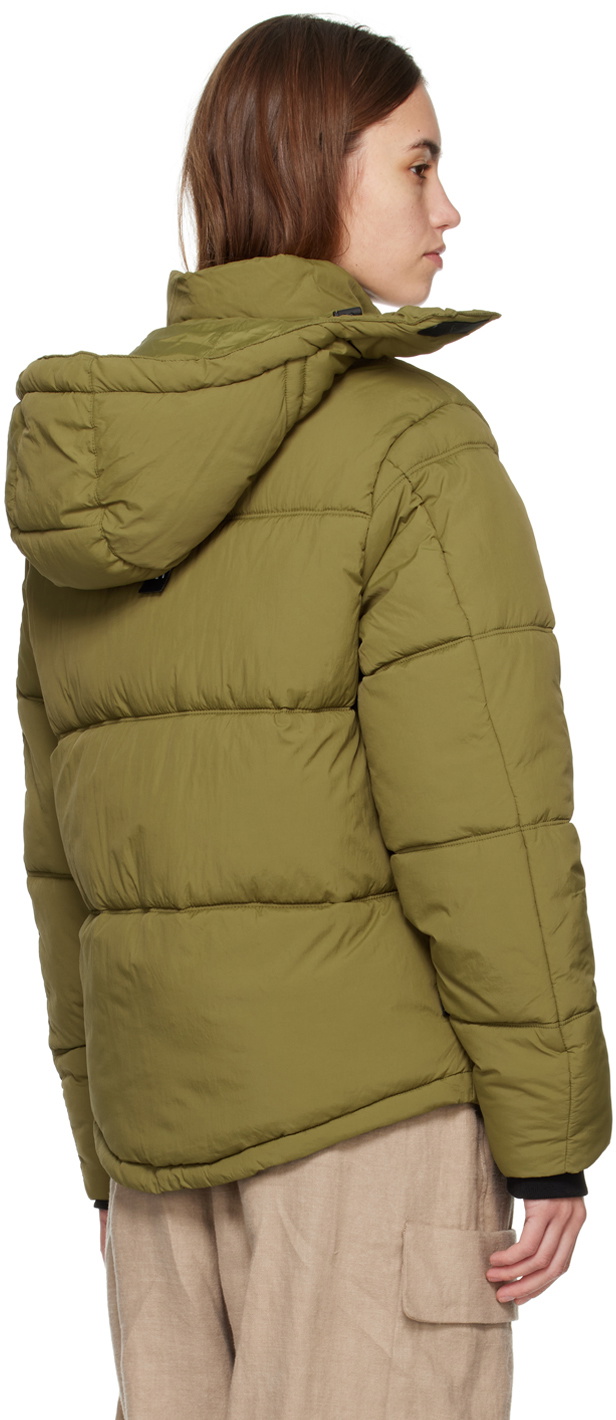 The Very Warm Green Hooded Puffer Jacket