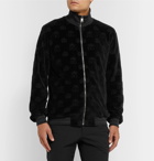 Dolce & Gabbana - Logo-Jacquard Cotton-Velour Track Jacket - Black