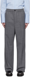 AMI Alexandre Mattiussi Gray Elasticized Trousers