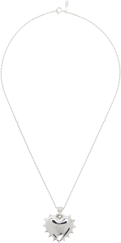Photo: Ernest W. Baker Silver Studded Heart Necklace