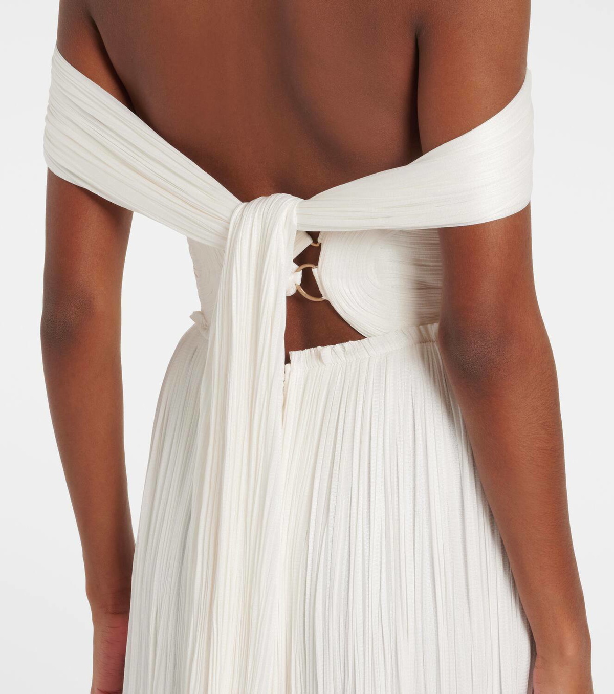 Maria Lucia Hohan Sharon off-shoulder silk gown Maria Lucia