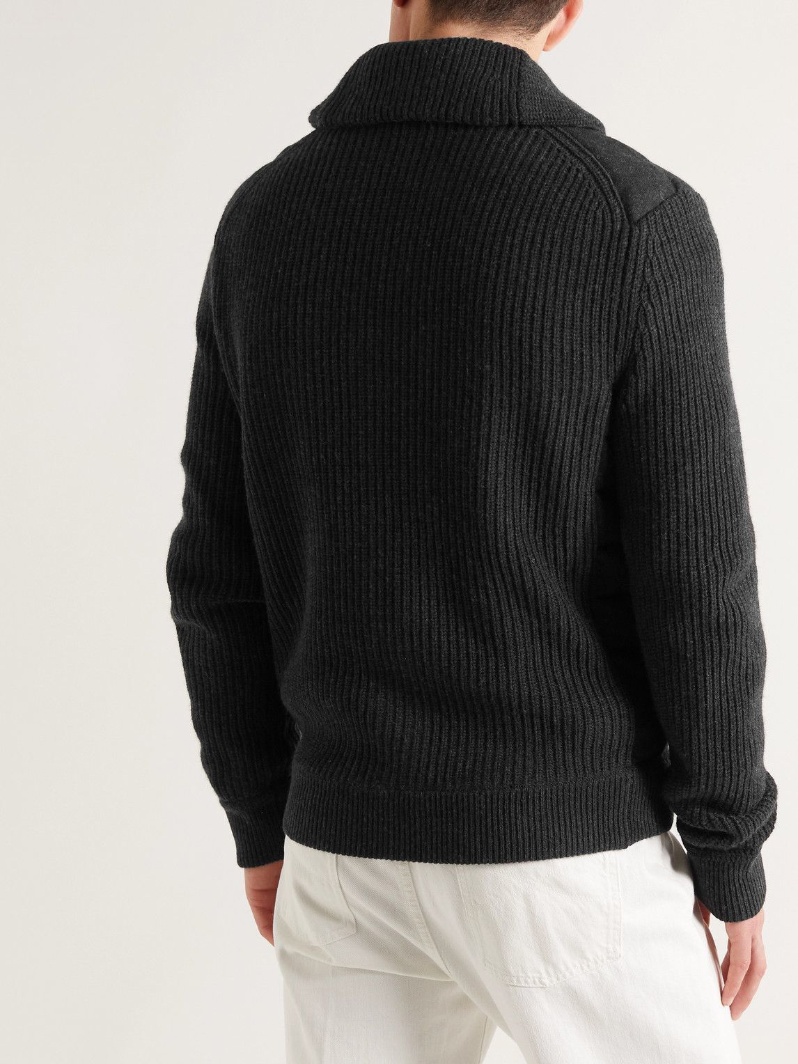 Polo Ralph Lauren - Shawl-Collar Panelled Quilted Wool and Cashmere ...