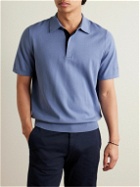 Paul Smith - Logo-Embroidered Organic Cotton Polo Shirt - Blue