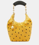 Loewe Squeeze Fruit Mini beaded leather tote bag