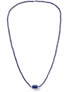 Luis Morais - 14-Karat Gold, Lapis Lazuli and Glass Beaded Necklace