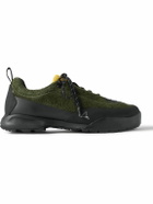 ROA - Cingino Leather and Rubber-Trimmed Microfibre Hiking Sneakers - Green