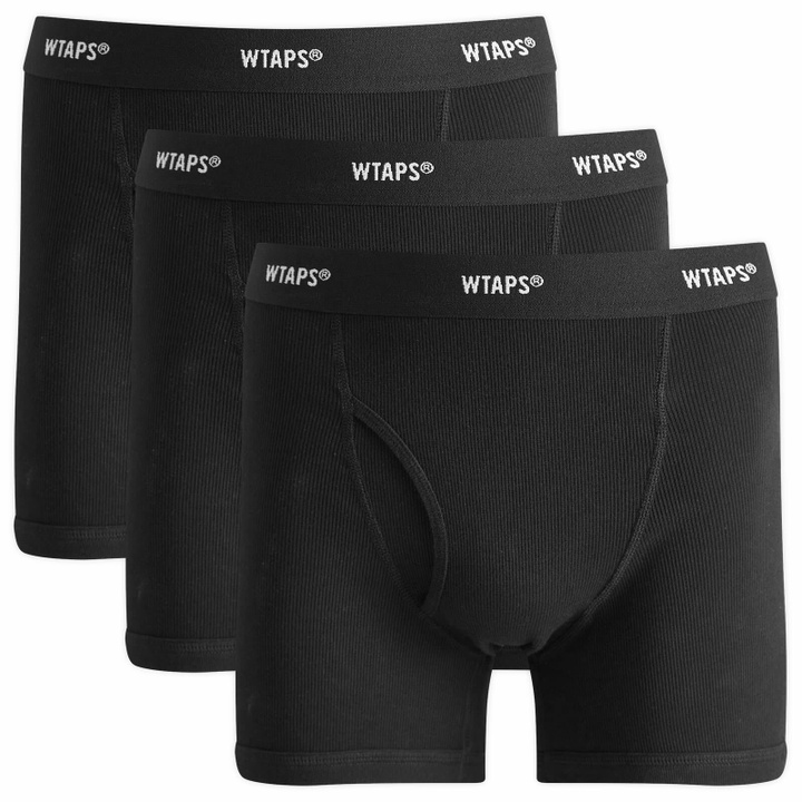 Photo: WTAPS Men's Skivvies Boxer Shorts - 3-Pack in Black