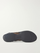 LOEWE - Grip Aqua Rubber-Trimmed Stretch Suede Sneakers - Brown
