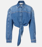 Sportmax Pevera cropped denim shirt