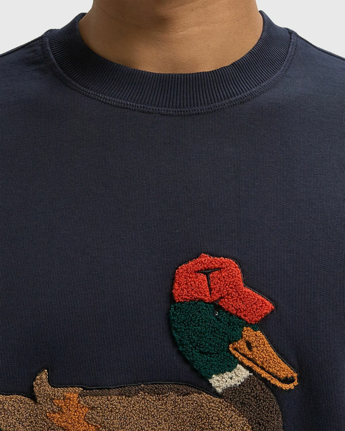 Edmmond Studios DUCK HUNT Blue Mens Sweatshirt