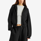 SKIMS Women's Lofty Garment Dye Fleece Boxer Sweatpants in Washed Onyx