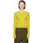 Lemaire Yellow Fitted Sweater