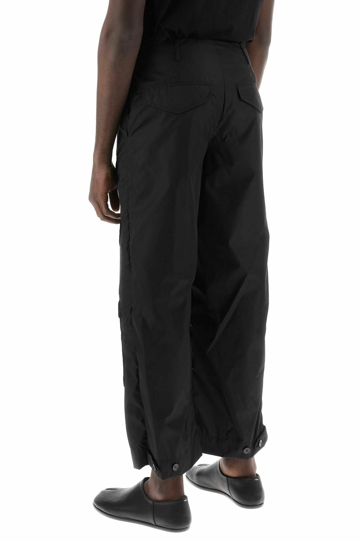 SIMONE ROCHA nylon cargo pants for men Black Simone Rocha