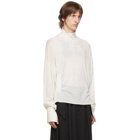 Sulvam White Wool High-Neck Sweater