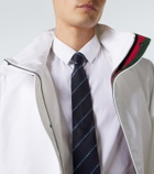 Gucci Horsebit striped silk jacquard tie