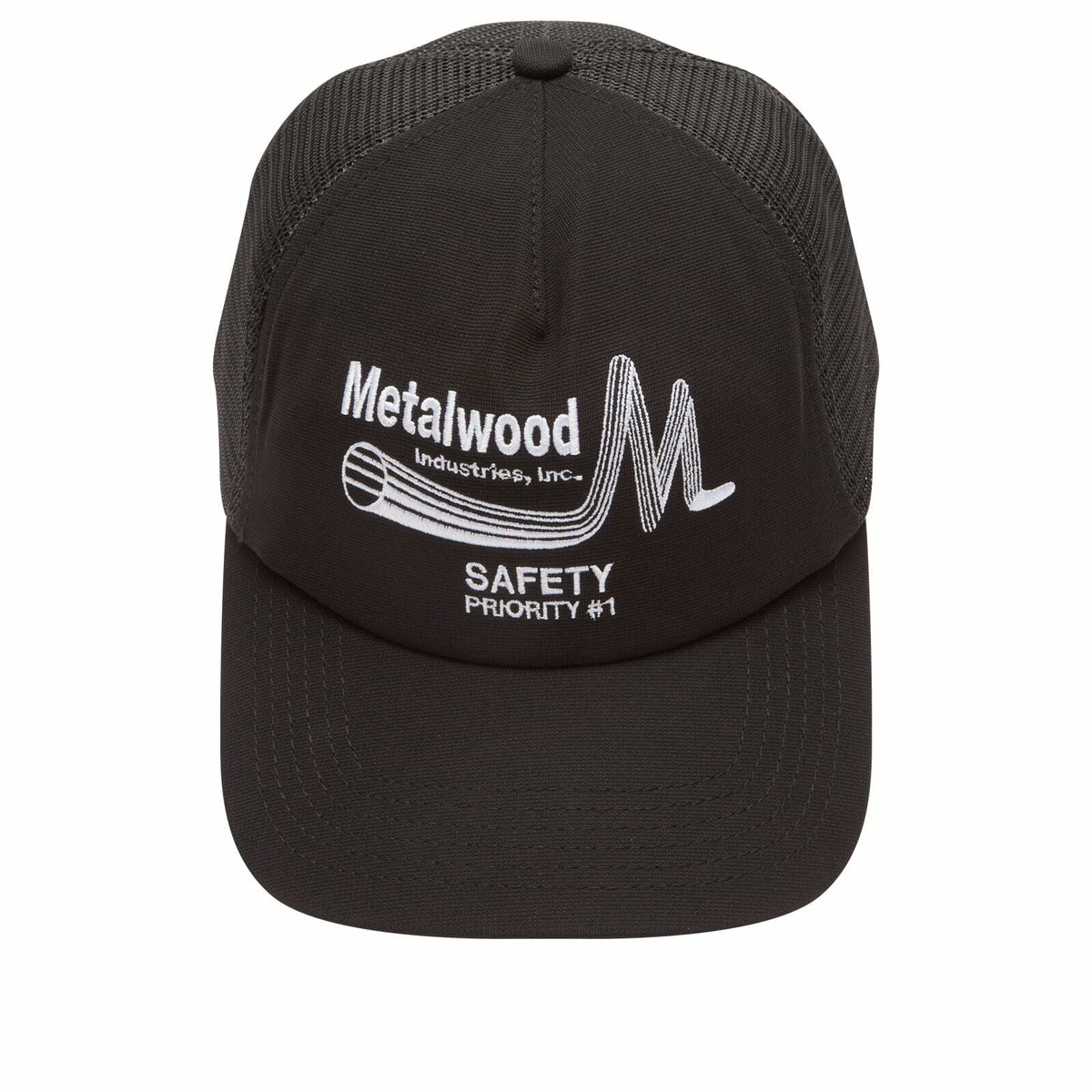 Metalwood Studio Men's Safety Trucker Cap in Black 