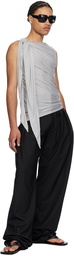 Aaron Esh Black Pleated Trousers