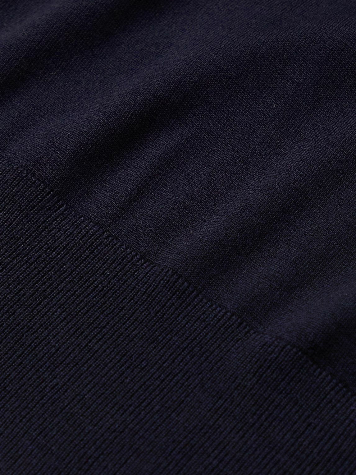 Loro Piana - Wish® Virgin Wool Polo Shirt - Blue Loro Piana