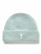 AMI PARIS - Logo-Embroidered Alpaca-Blend Beanie